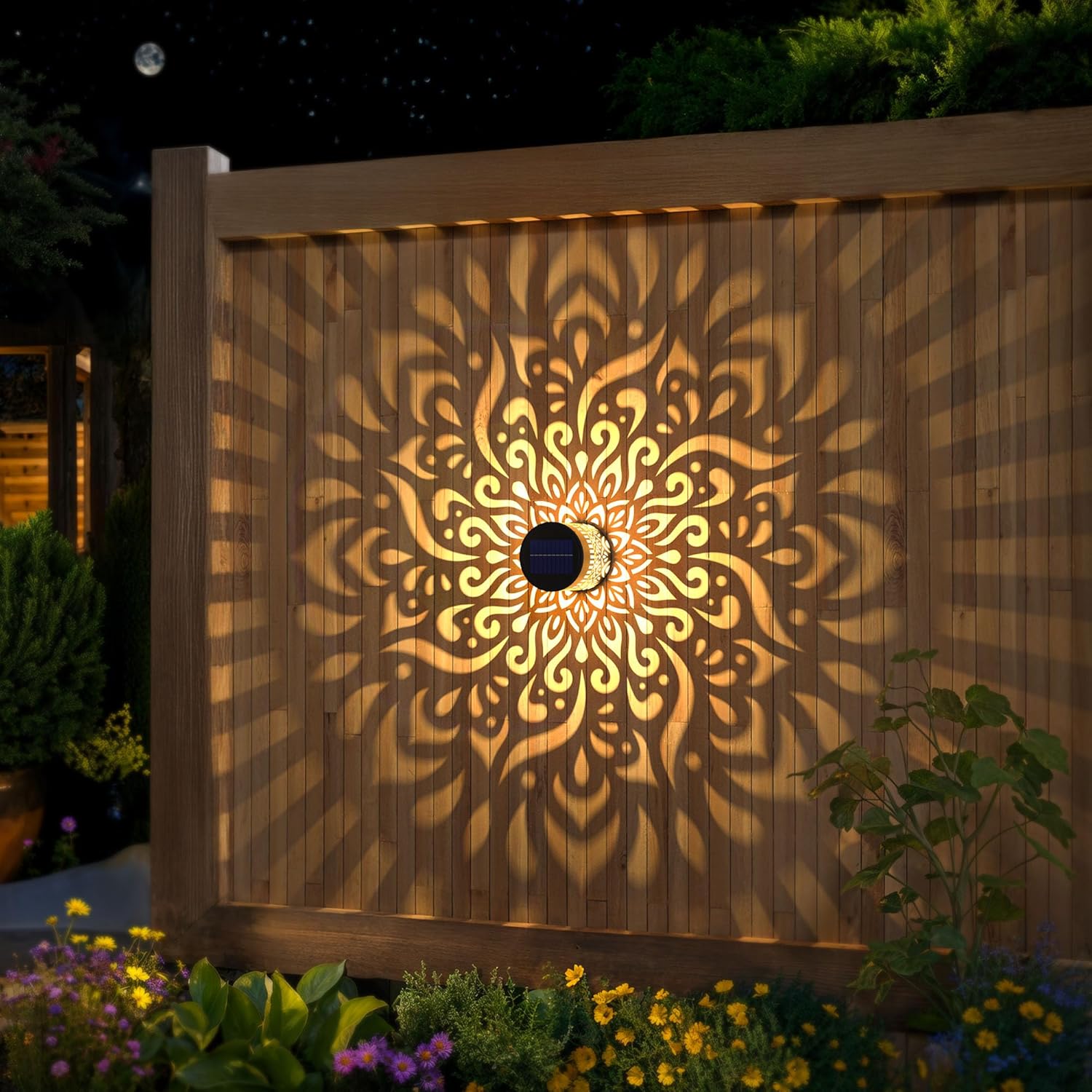2-Pack Solar Garden Lights IP6 - Outdoor Lighting Driveway 评论和价格