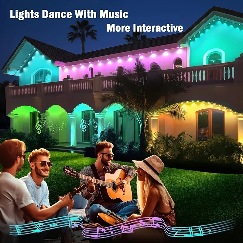 300FT Permanent Eaves LED Smar - Outdoor Lighting For Front Of House 评论和价格