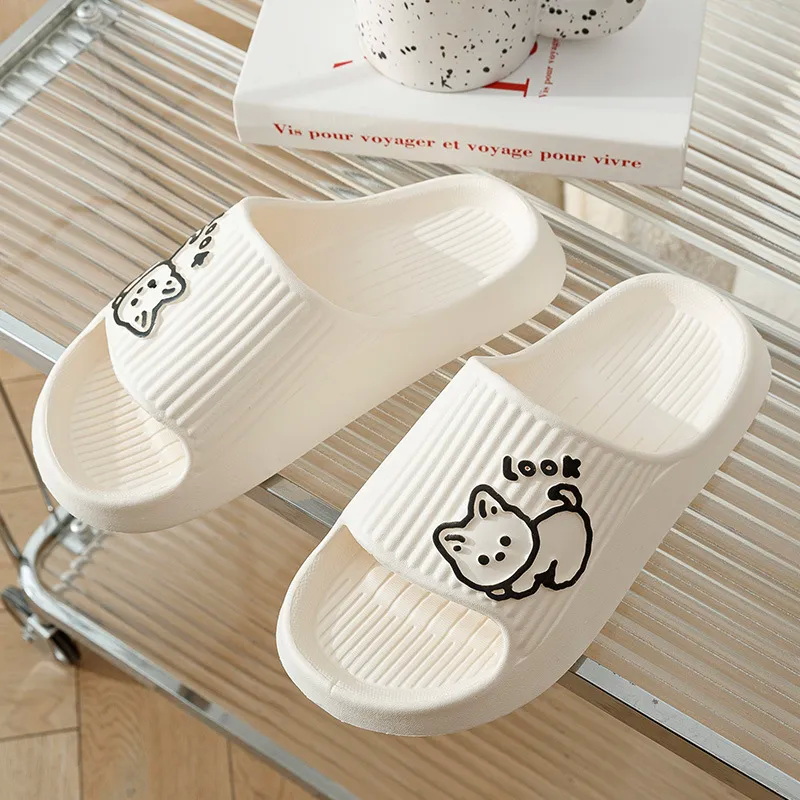 Summer Kawaii Cats Slippers Wo - Outdoor Lighting For Home 评论和价格