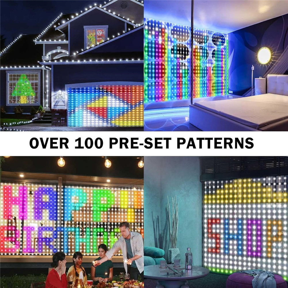 1/2PCS 400LED Curtain Lights L - Outdoor Lighting Diy 评论和价格