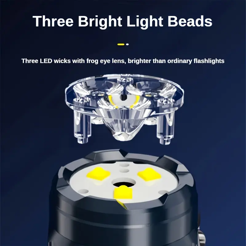 Mini 3LED Flashlight With Pen  - Outdoor Lighting Diy 评论和价格