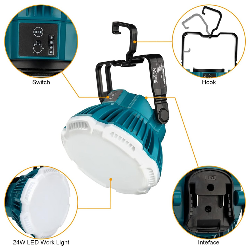 24W LED Work Light For Makita/ - Outdoor Lighting Milwaukee 评论和价格