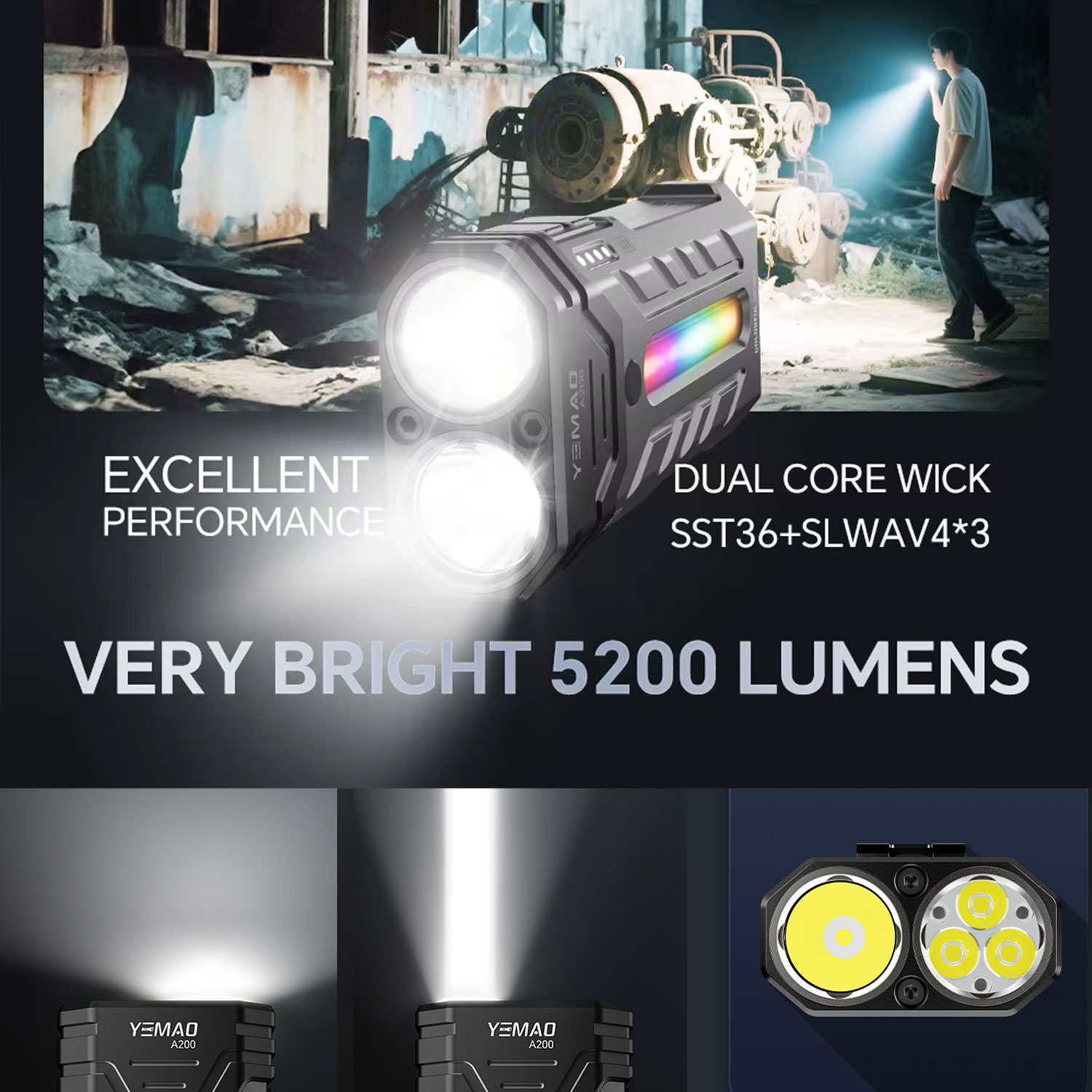 5200LM Innovative Multifunctio - Outdoor Lighting B&Q 评论和价格