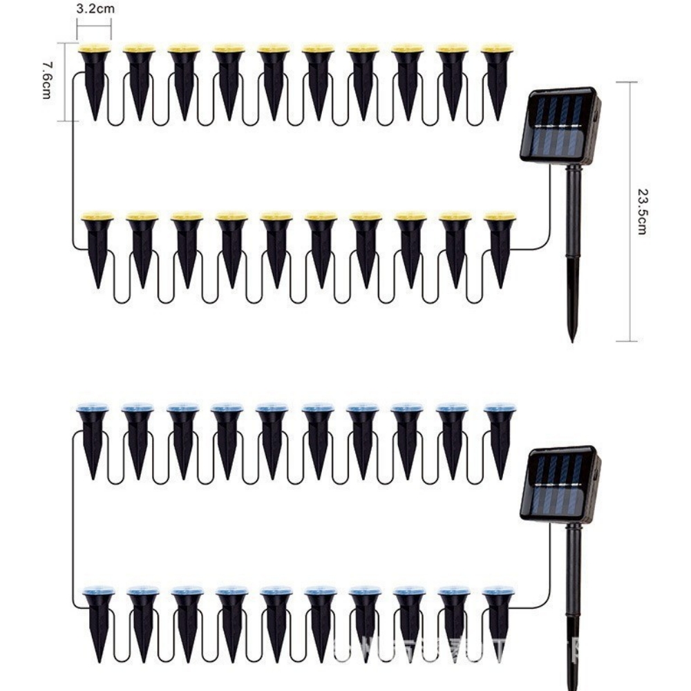 30/20/10LEDs Solar Garden Ligh - Outdoor Lighting Driveway 评论和价格