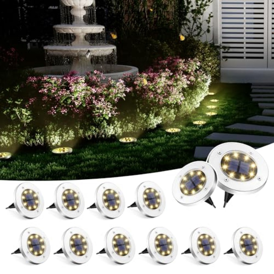 Solar Ground Lights Solar Ligh - Outdoor Lighting Driveway 评论和价格