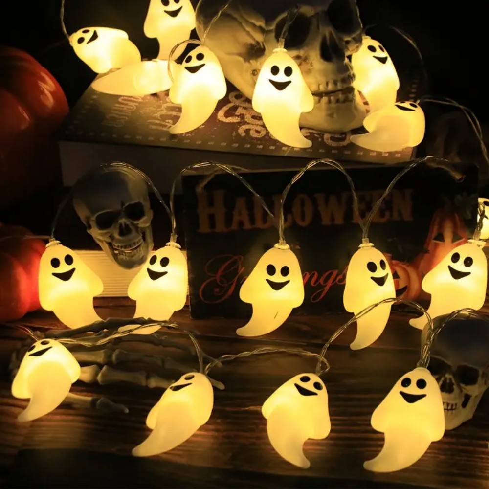 1PC LED Ghost String Lights Fe - Outdoor Lighting For Front Of House 评论和价格