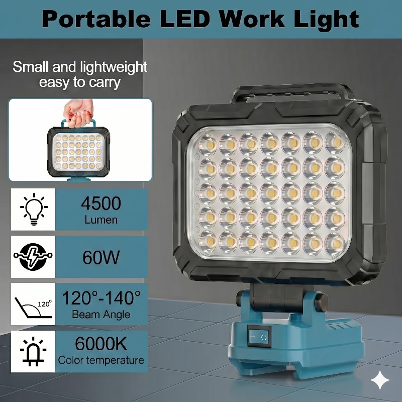 Cordless Construction Site Flo - Outdoor Lighting Milwaukee 评论和价格