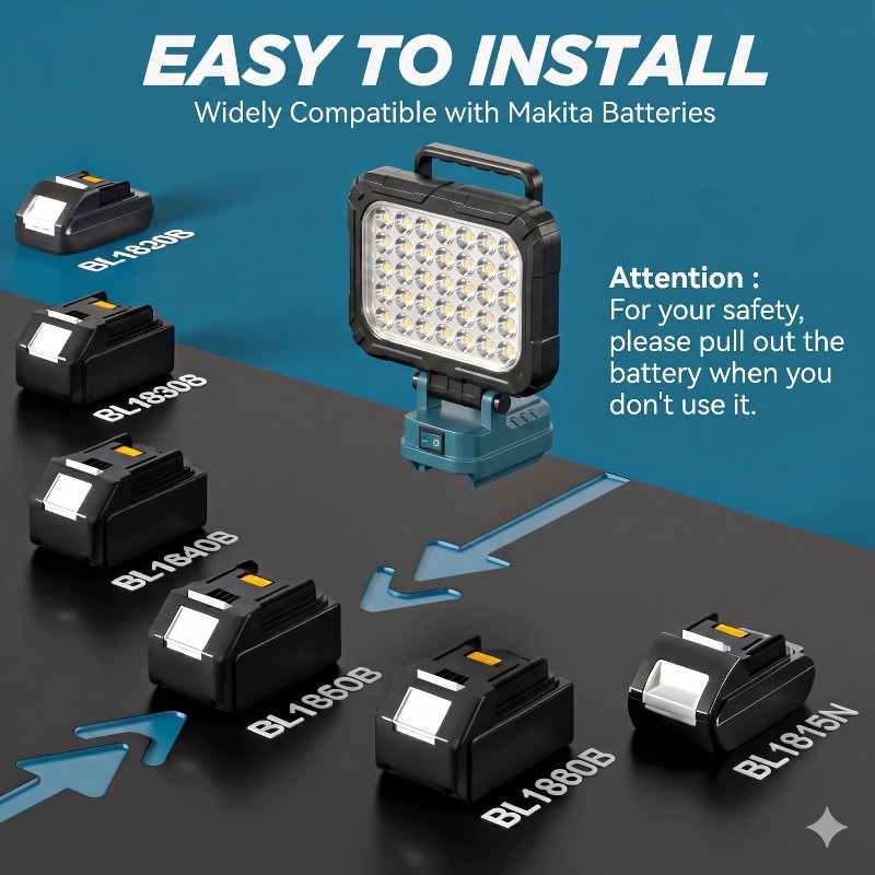Cordless Construction Site Flo - Outdoor Lighting Milwaukee 评论和价格