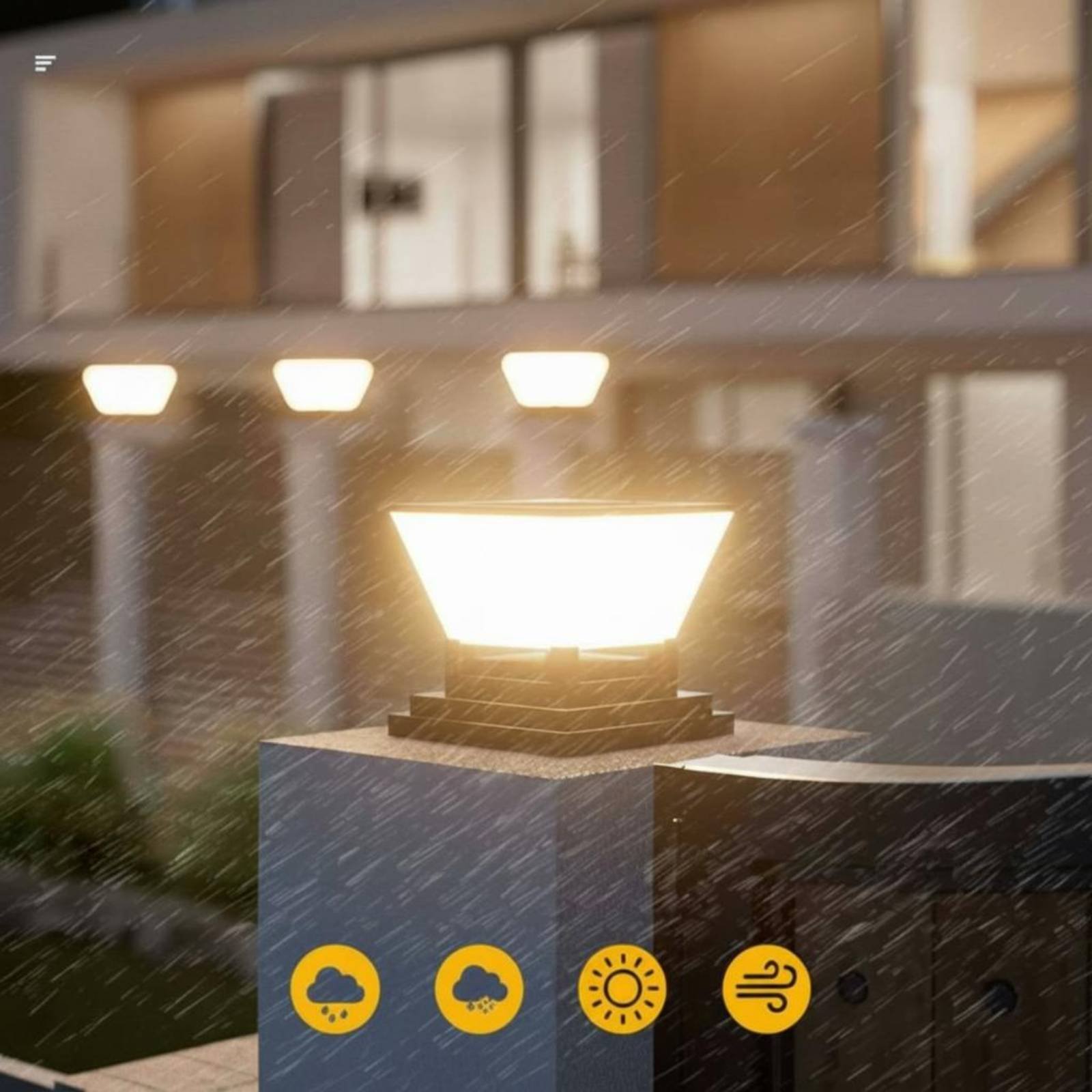 Solar Post Light Water Resista - Outdoor Lighting Install 评论和价格