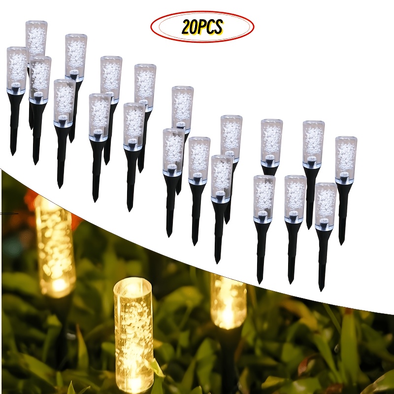 Solar Bubble Tube Solar Pathwa - Outdoor Lighting Driveway 评论和价格